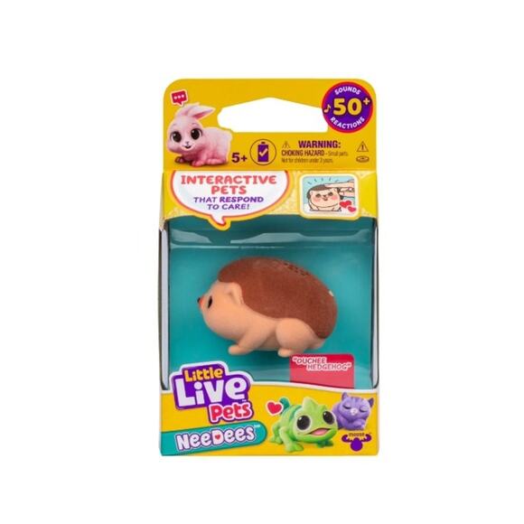 Little Live Pets Needees Electronic Toy OUCHEE HEDGEHOG 50+ Sounds Score Tracker - Picture 1 of 2
